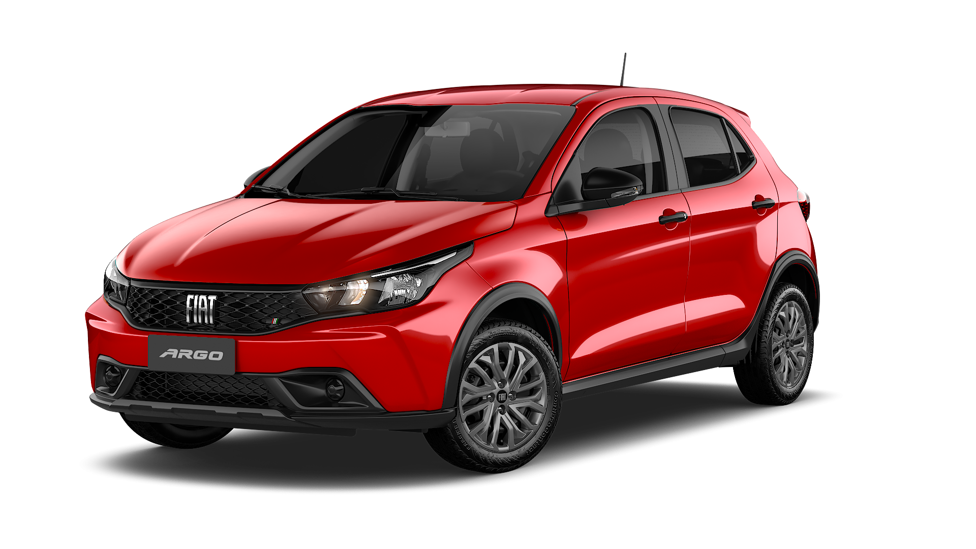 Fiat Argo Endurance 2025 Vermelho frente e lateral