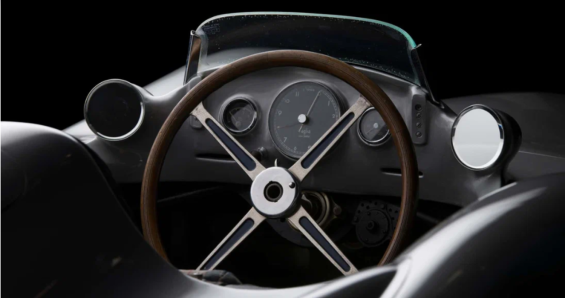 Mercedes Benz W196 Streamliner painel e volante