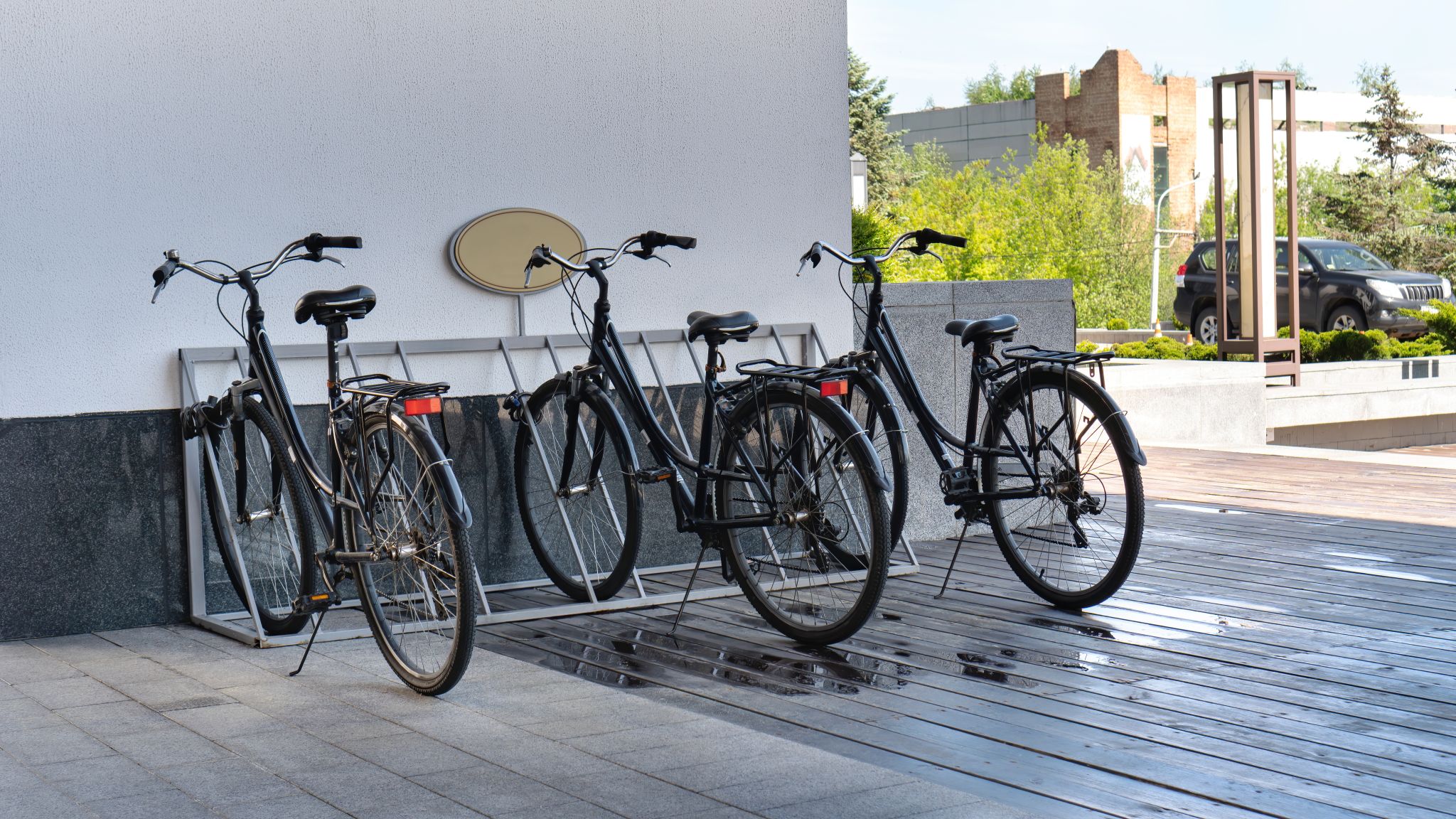 estacionamento para bicicletas foto shutterstock