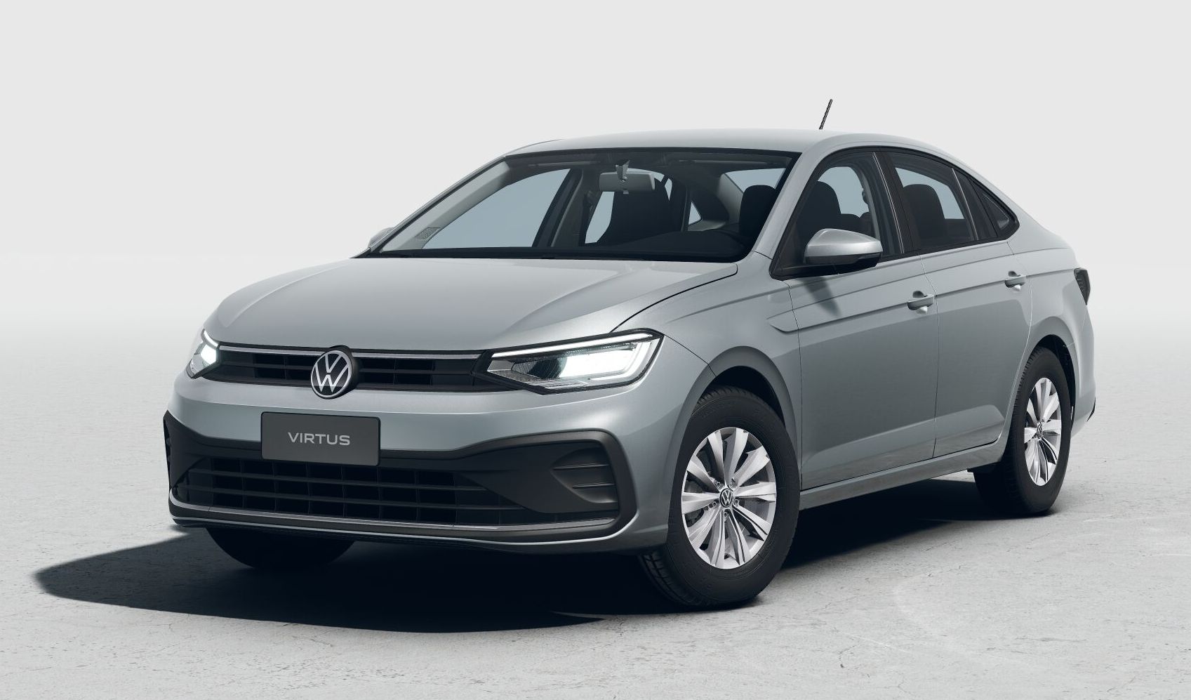 VOLKSWAGEN VIRTUS TSI 2024 PRATA FRENTE E LATERAL