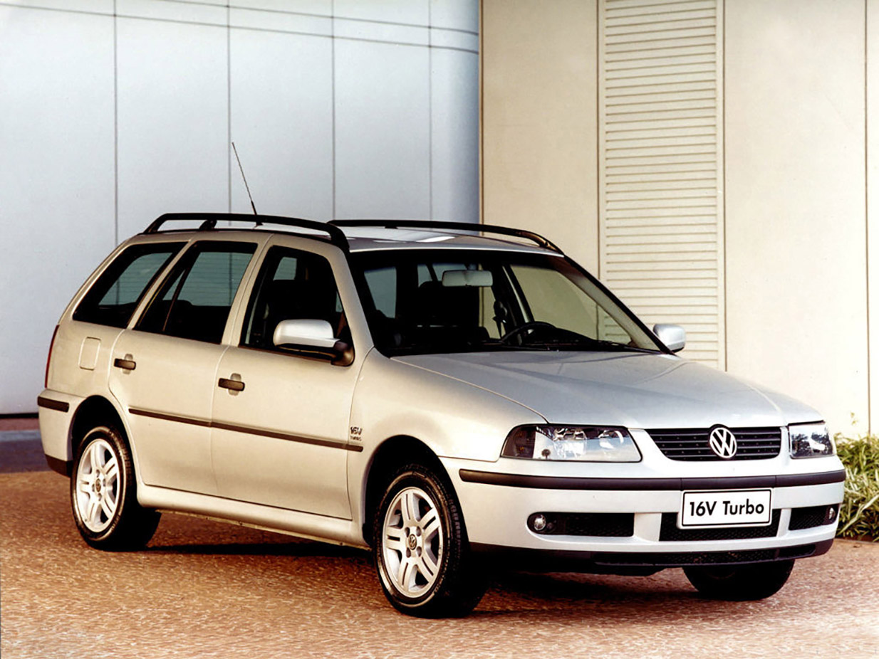 volkswagen parati 1 0 16v turbo 1999 prata frente parado