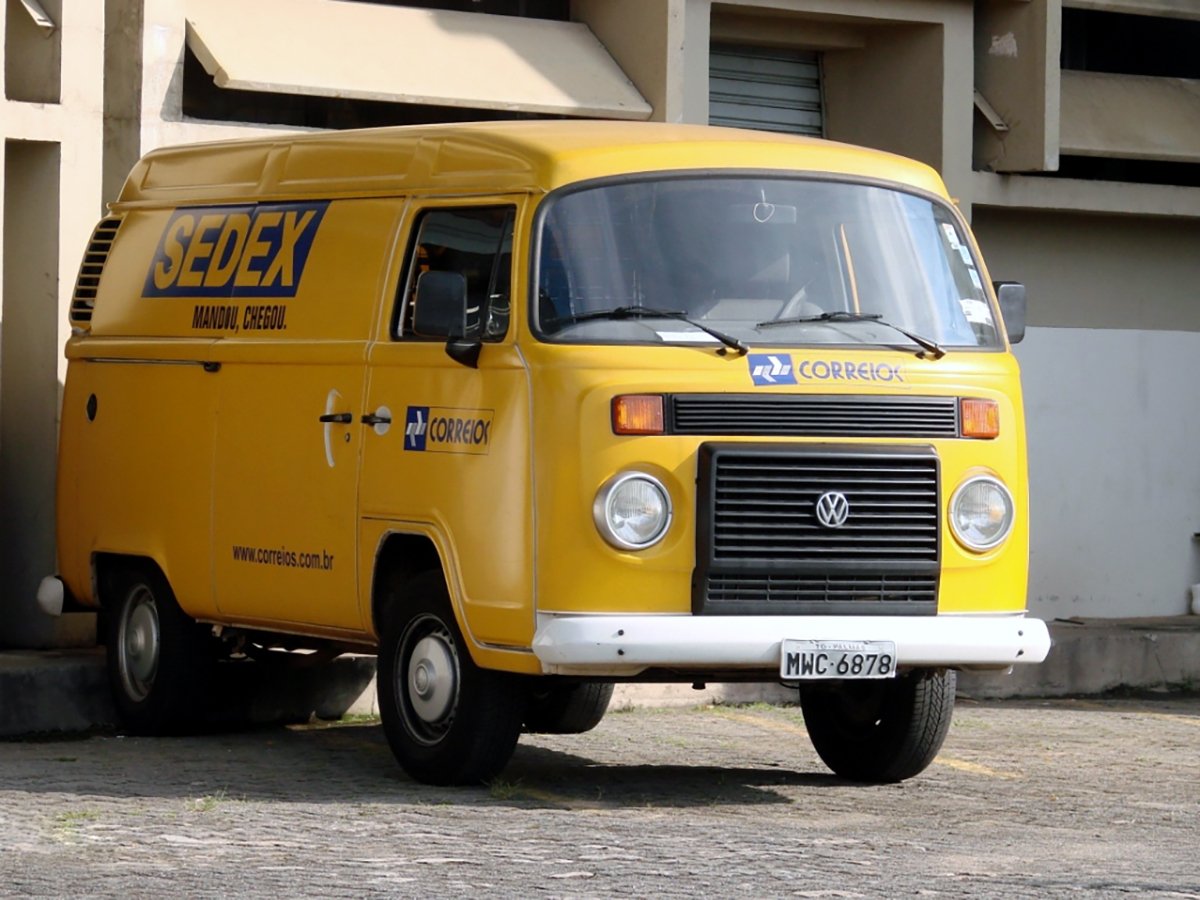 volkswagen kombi furgao correios sedex