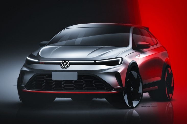 Sketch Volkswagen Nivus GTS 2025 dianteira