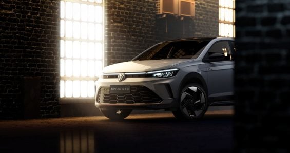 Volkswagen NIvus GTS 2025 branco frente parado