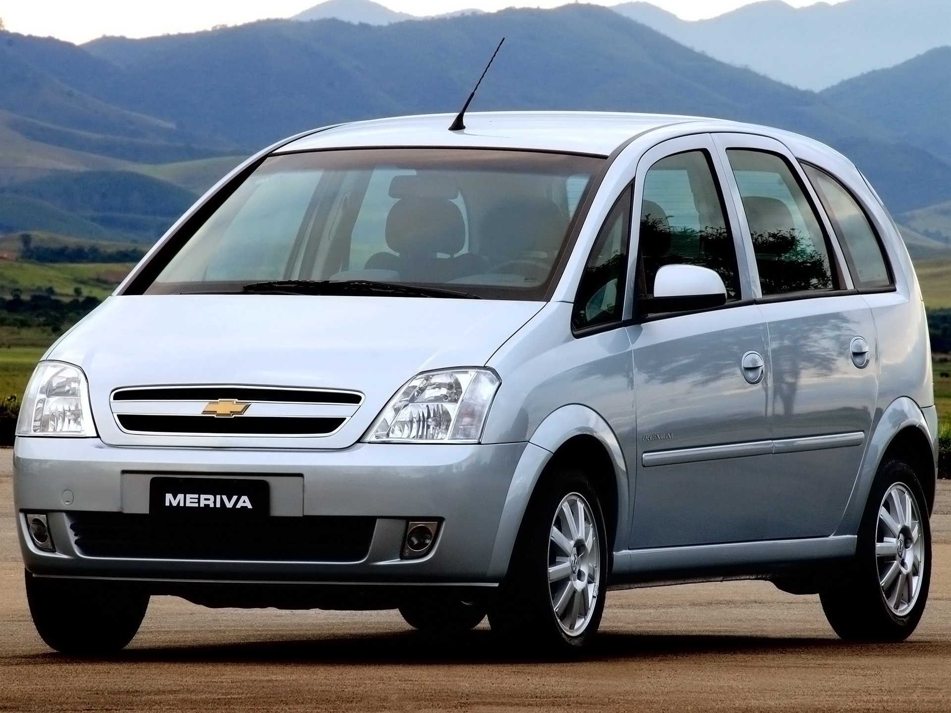 CHEVROLET MERIVA 2012 PRATA FRENTE E LATERAL