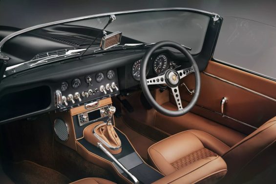 Jaguar Classic E‑type novo interior