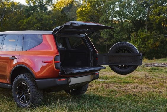 scout traveler prototype marrom traseira porta malas aberto