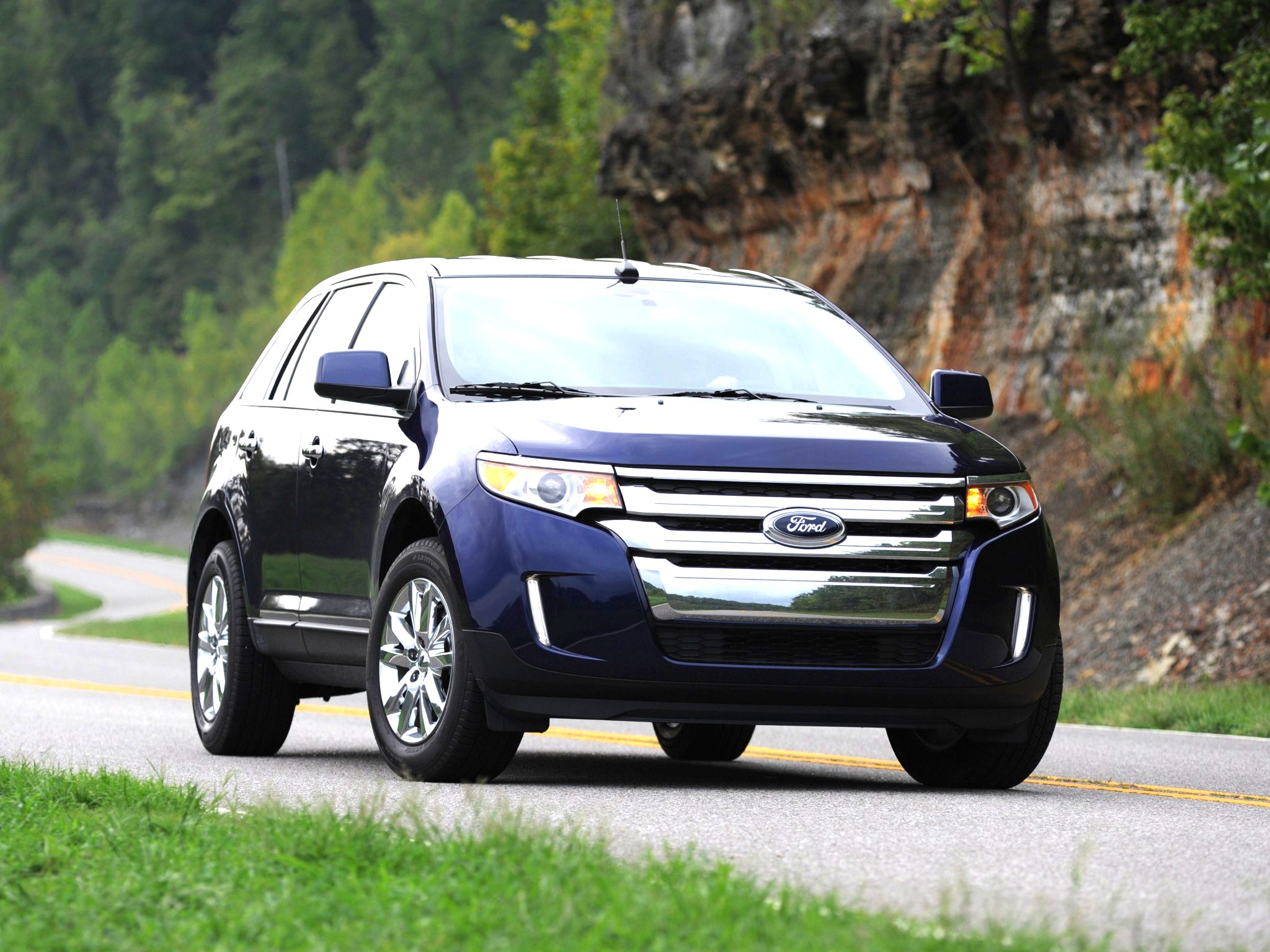 FORD EDGE 2012 AZUL FRENTE E LATERAL