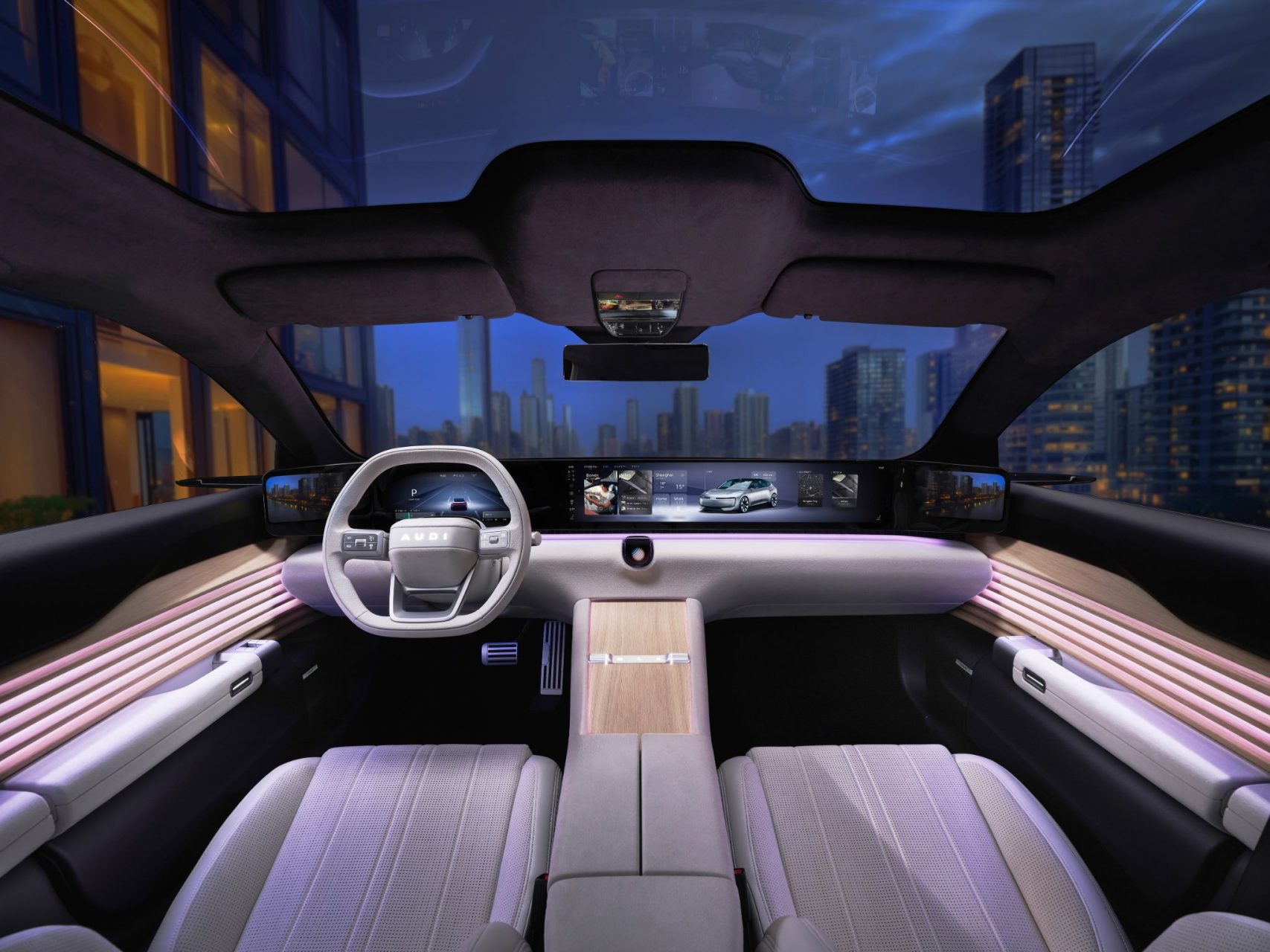 audi e concept interior painel