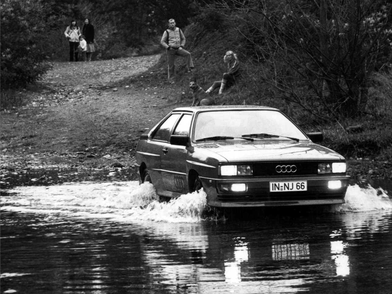 audi quattro 1980 atravessando rio