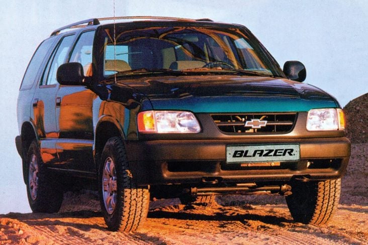 chevrolet blazer DLX 1996 verde frente parada