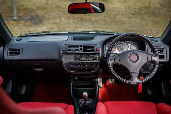 Honda Civic Type R 1998 branco interior leilão