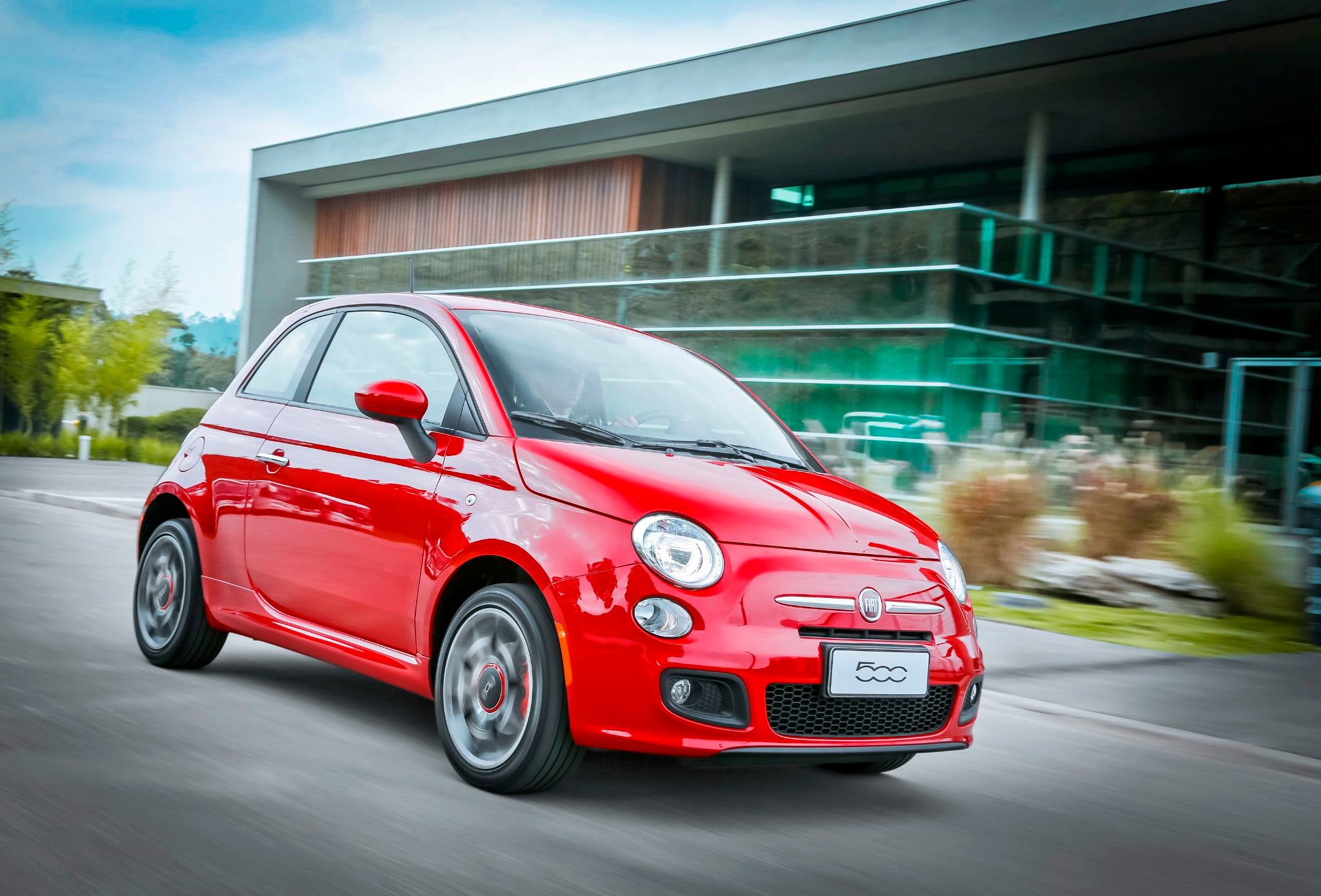 Fiat 500 Sport Air vermelho frente