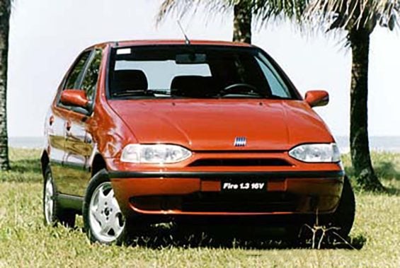 Fiat Palio 1 3 16v fire 2000 vermelho frente parado