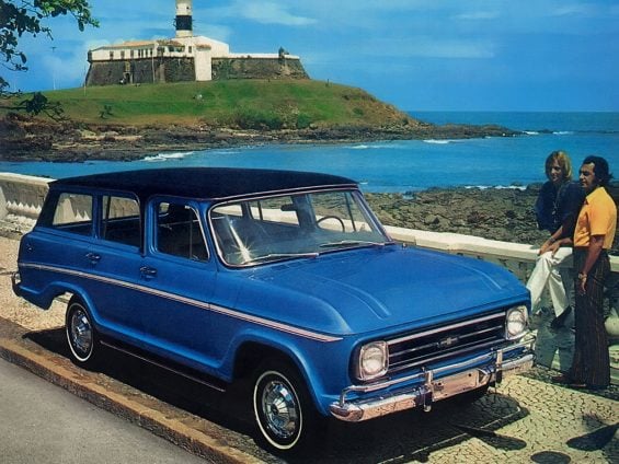 chevrolet veraneio 1972 azul frente