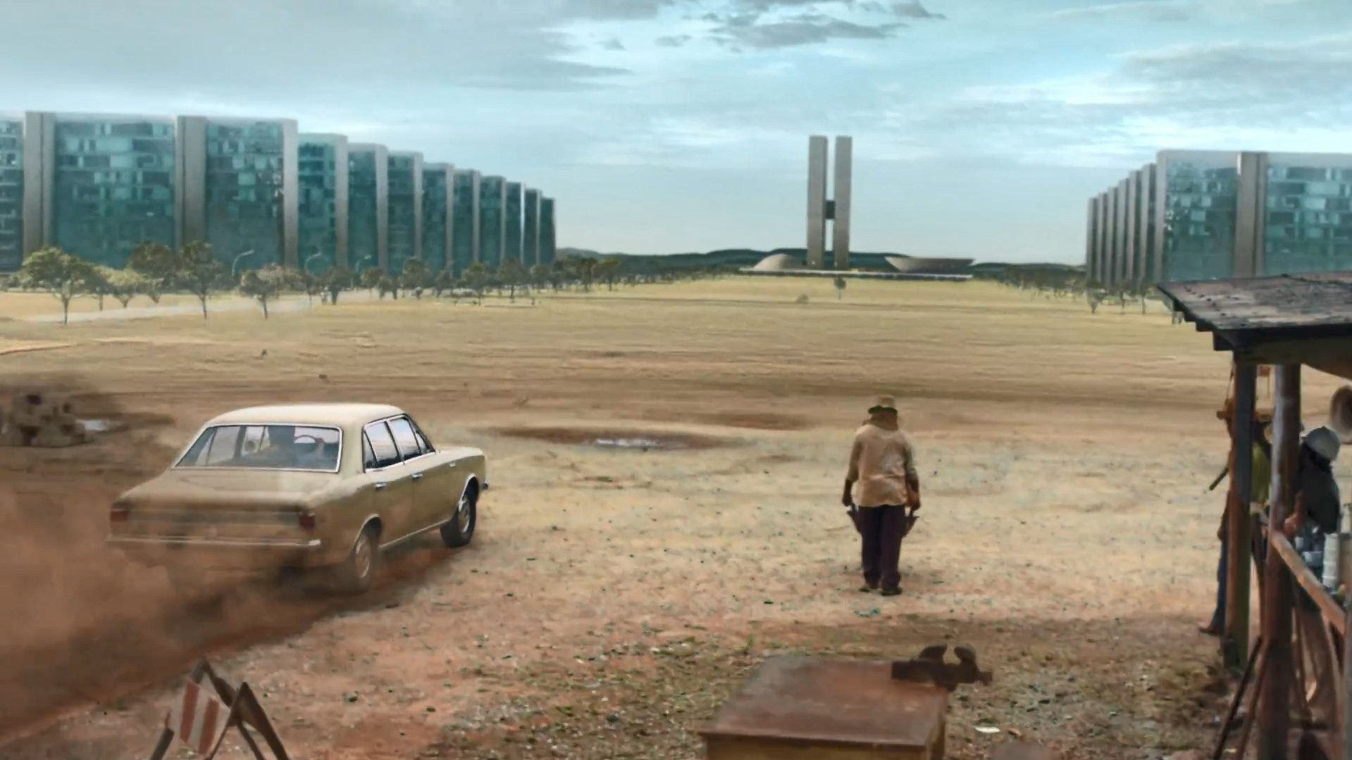 Comercial chevrolet GM 100 anos opala 1968 em construção de brasília