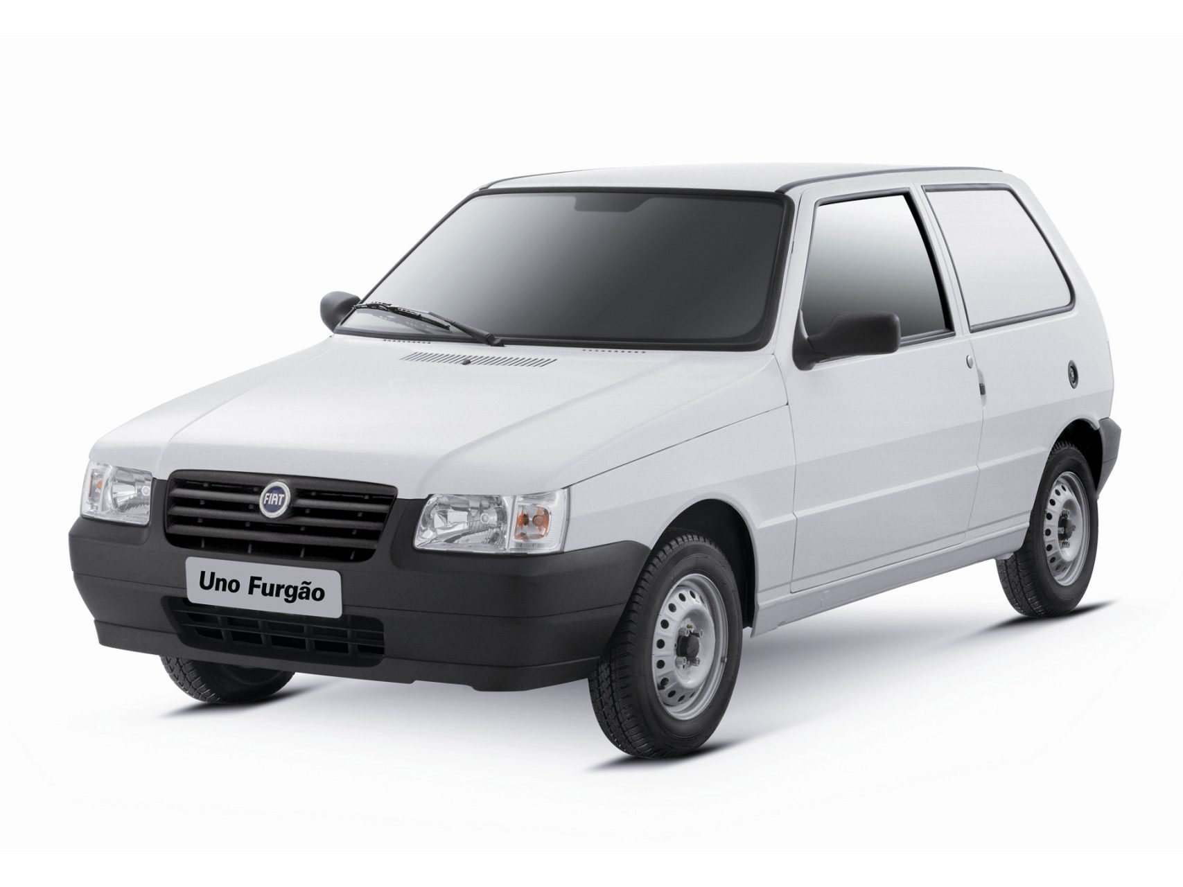 fiat uno furgao branco frente parado