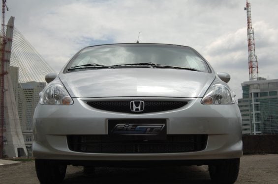 honda fit 1 5s 2008 prata global dianteira