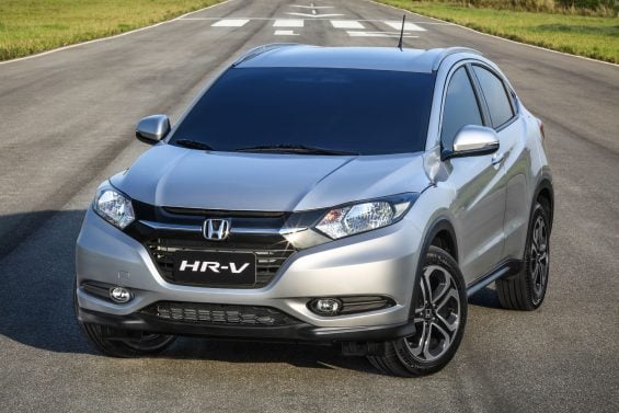 honda hr v 2016 prata frente parado