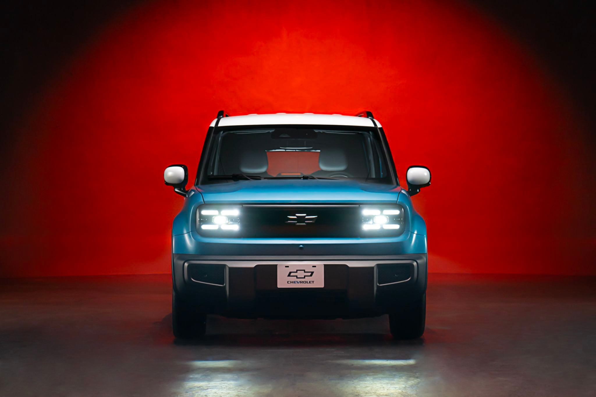 chevrolet spark EUV Activ azul frente parado