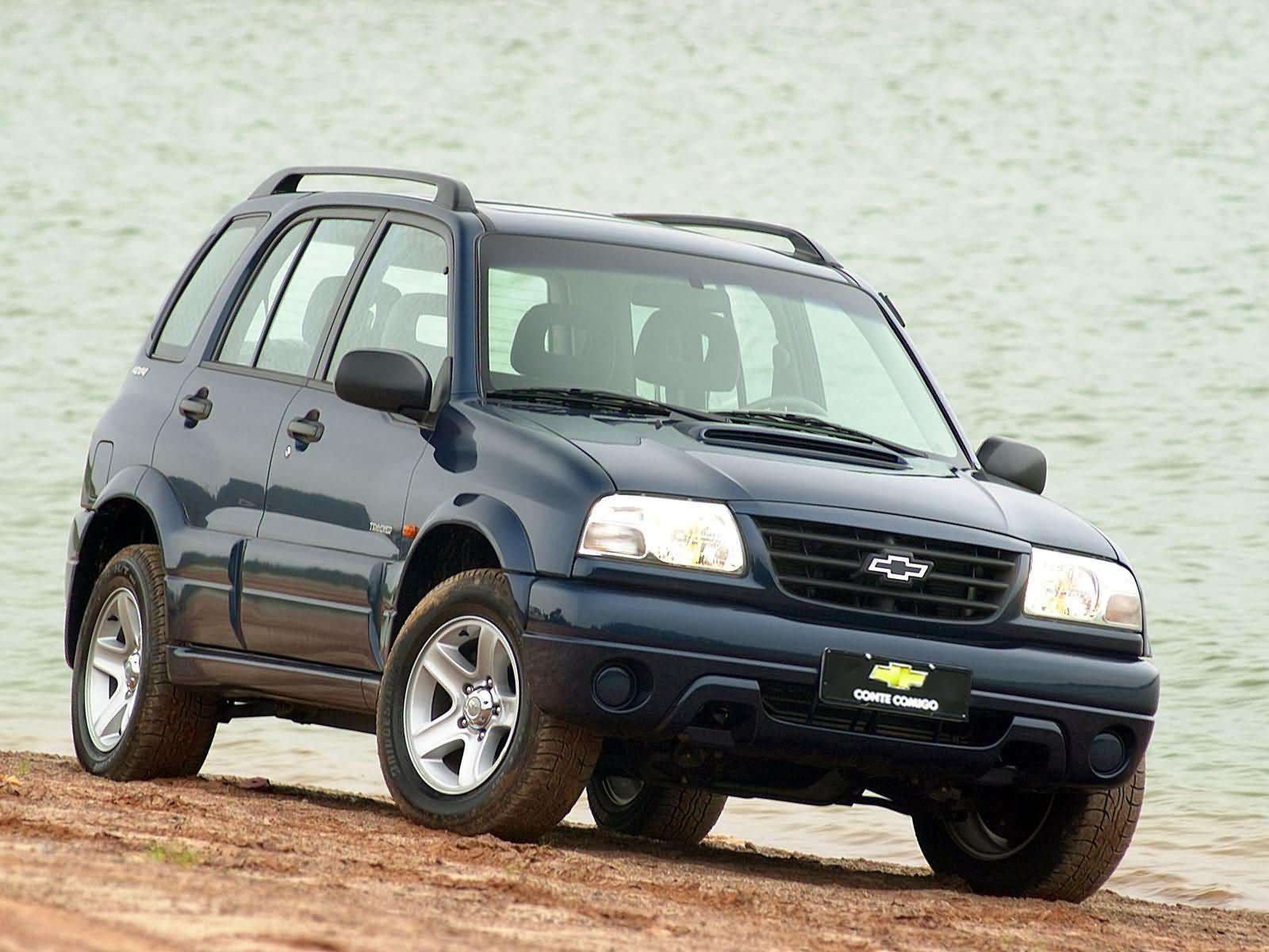 Chevrolet Tracker 2 0 diesel 2001 azul frente