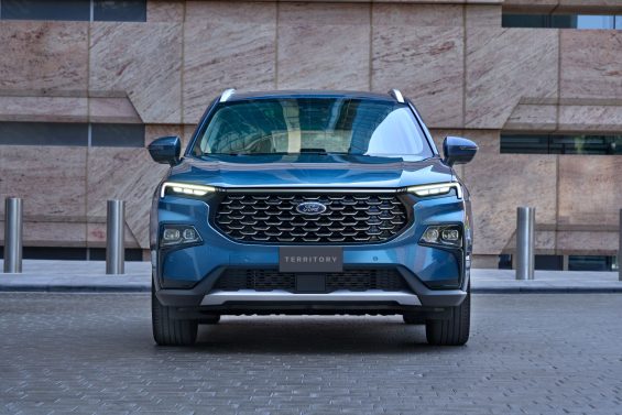 ford territory azul dianteira parado