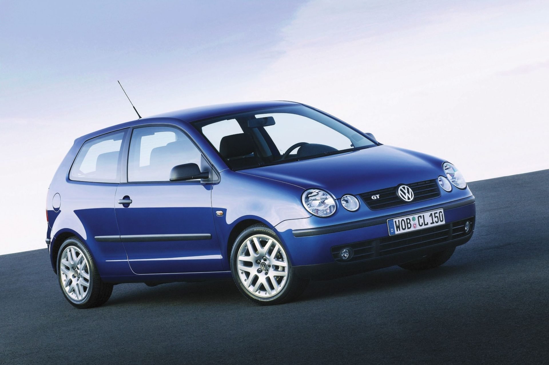 volkswagen polo gt 3 door azul frente