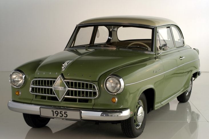 borgward isabella sedan 1951 VERDE FRENTE LATARAL