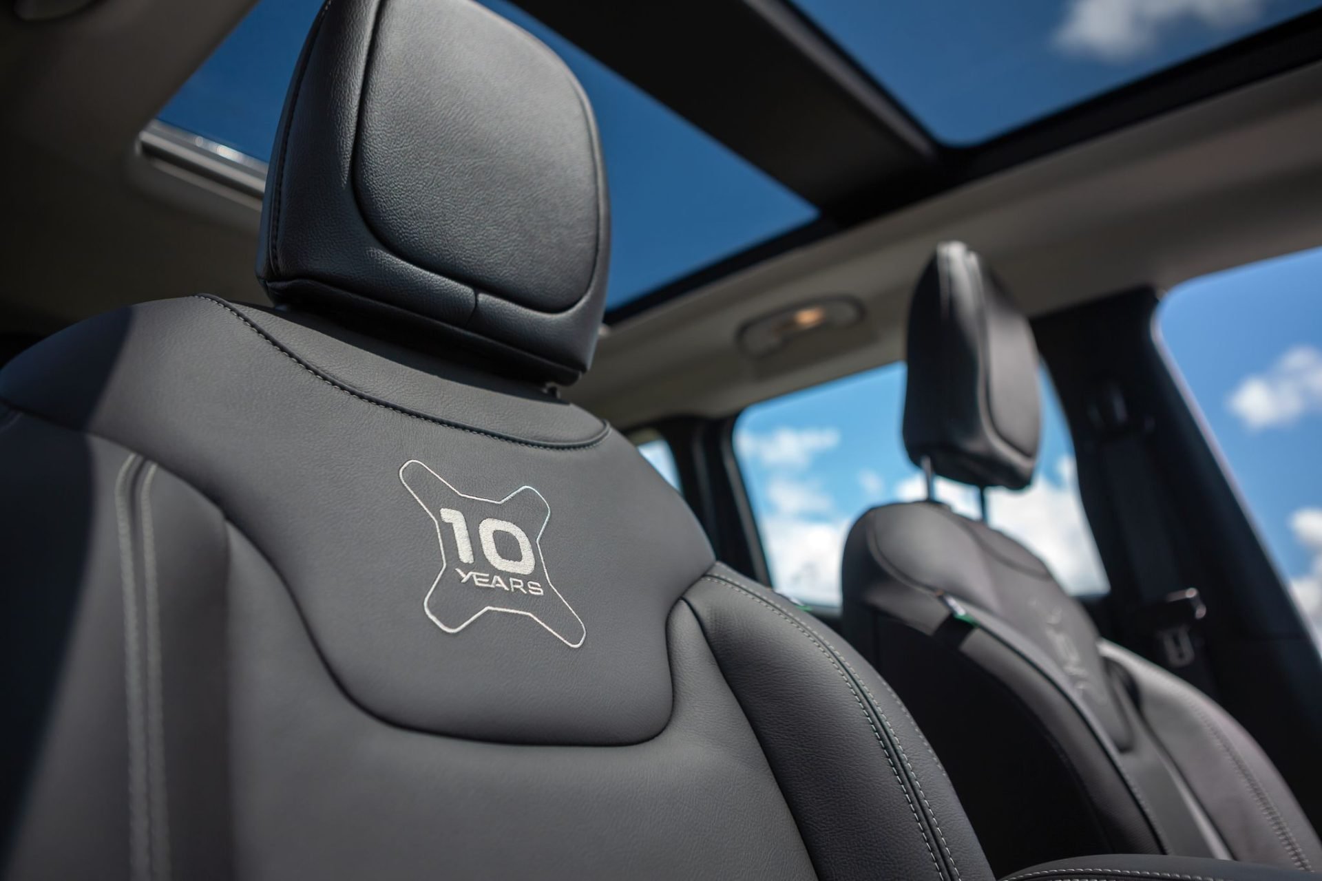 Jeep Renegade Série especial 10 anos produção Jeep detalhe banco