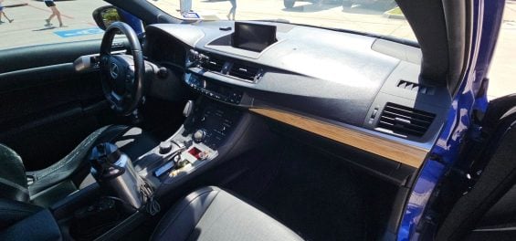 Lexus CT200h 1 milhão de milhas interior