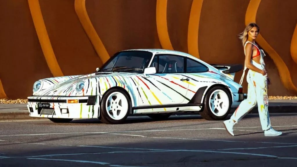Lanzante Porsche 911 tag turbo frente branco