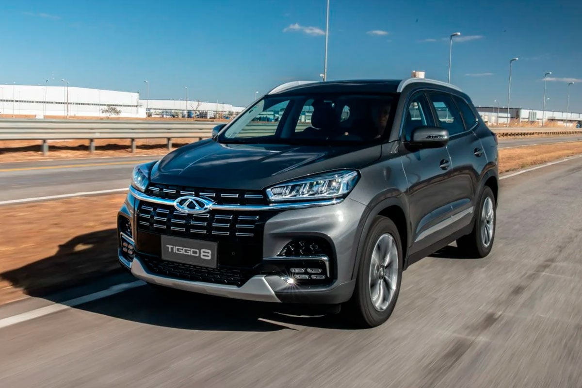 Chery Tiggo 8 Conquista 5 Estrelas no Euro NCAP