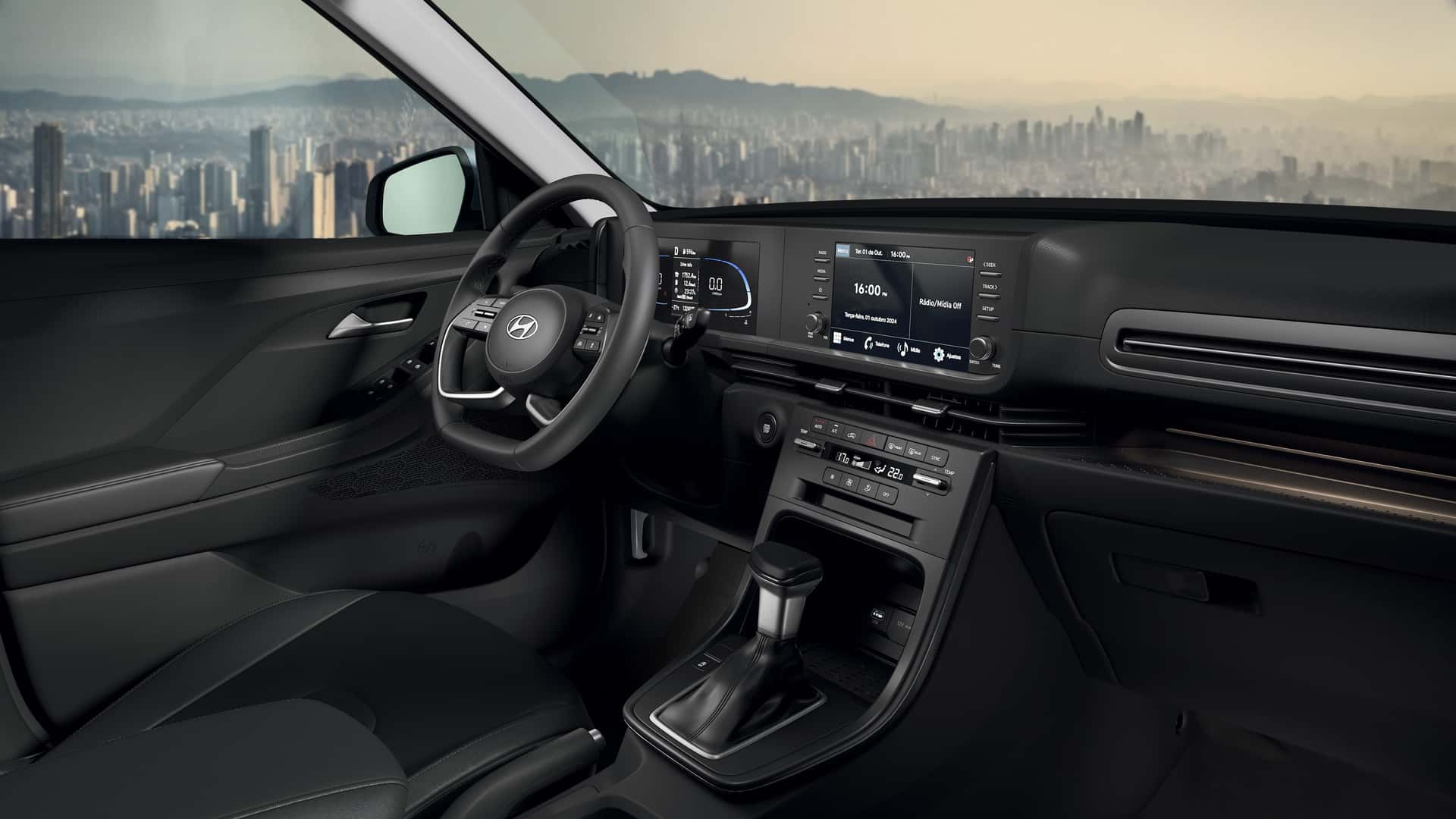 hyundai creta limited 2025 interior painel visto de lado