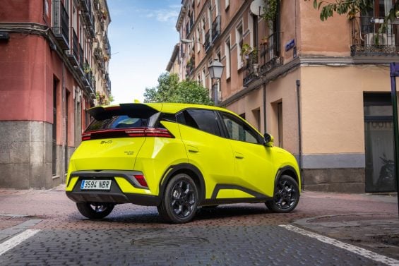 byd dolphin surf verde traseira