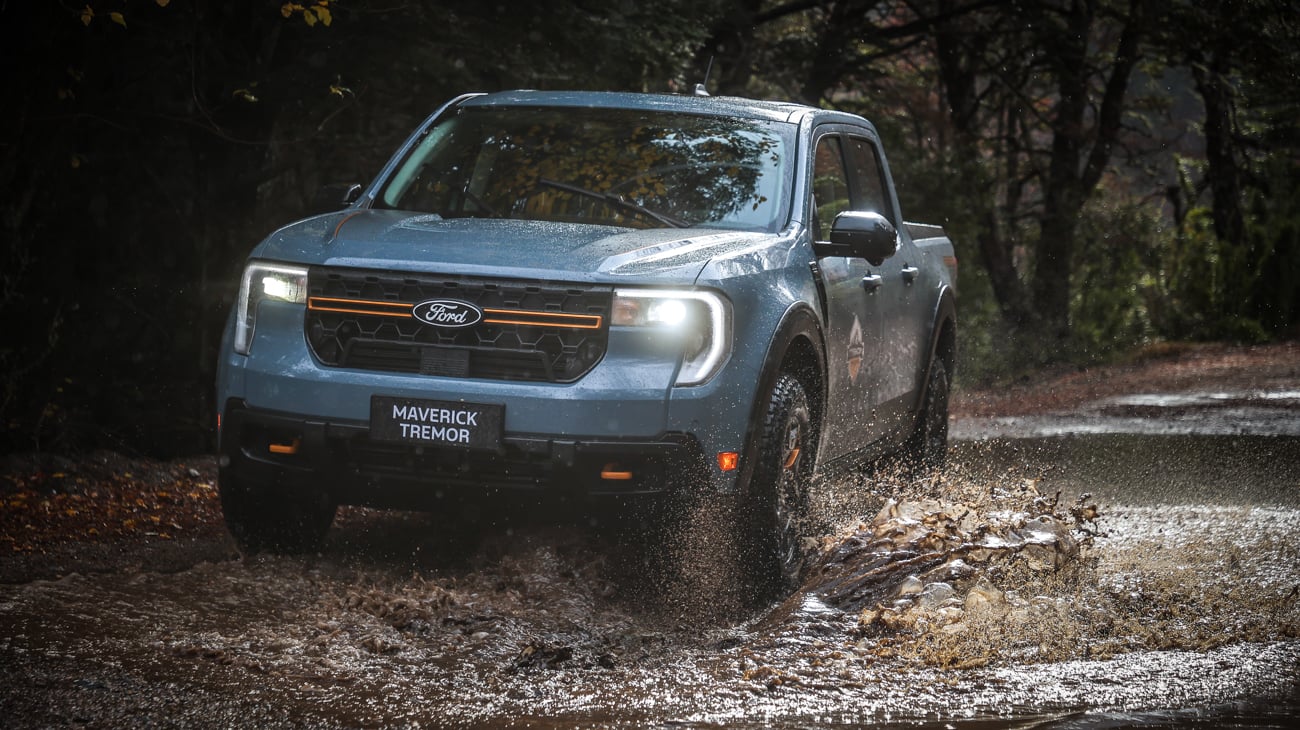 Ford Maverick Tremor cinza na patagonia