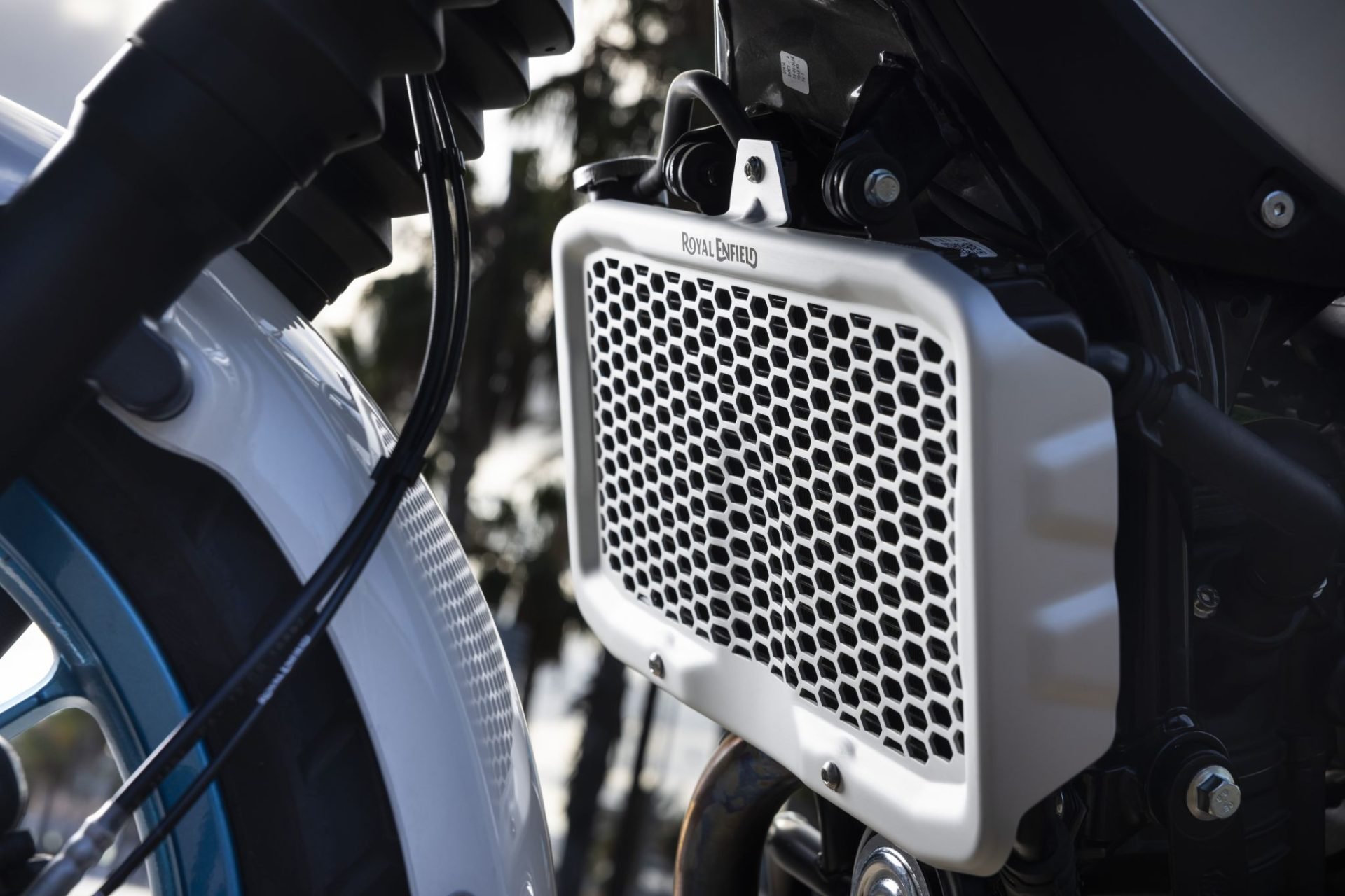 Royal Enfield Guerrilla 450 Radiator Close Up(2)