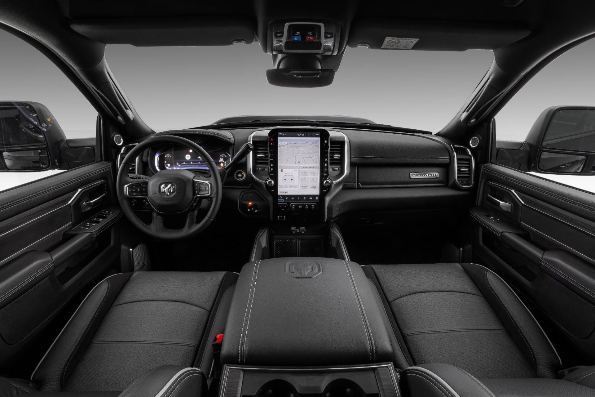 Ram 3500 Laramie Night Edition interior