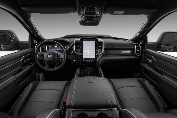 Ram 3500 Laramie Night Edition interior