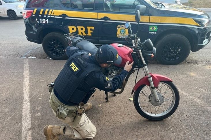 MOTO APREENDIDA COMO 200 MIL REAIS EM DEBITO FOTO PRF DIVULGACAO