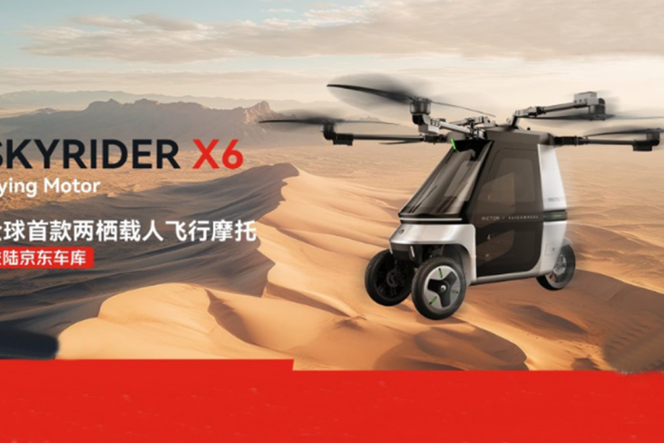 skyrider x6 moto voadora da Kuickwheel