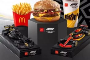 combo mcdonalds filme F1 miniaturas de carros Fórmula 1