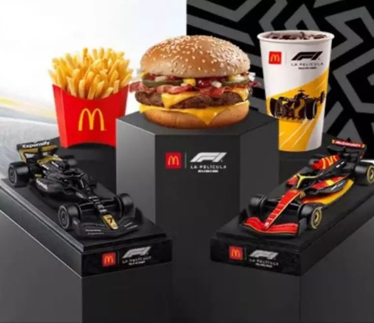 Filme F1: McDonalds lança combo especial com miniaturas