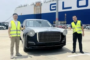 Hongqi Golden Sunflower Guoli vista lateral