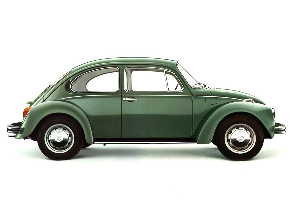 volkswagen fusca kafer 1303 lateral verde parado