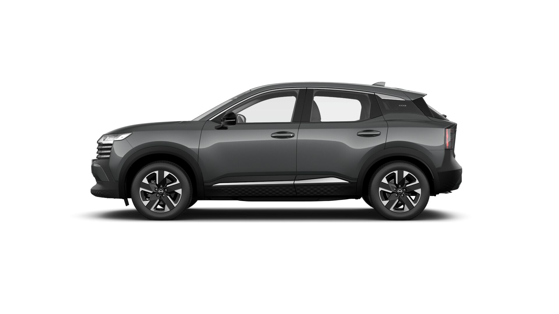 Nissan Kicks Sense 2026 Cinza Grafite lateral