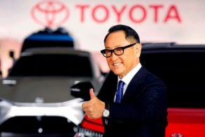 Presdiente mundial da Toyota Akio Toyoda