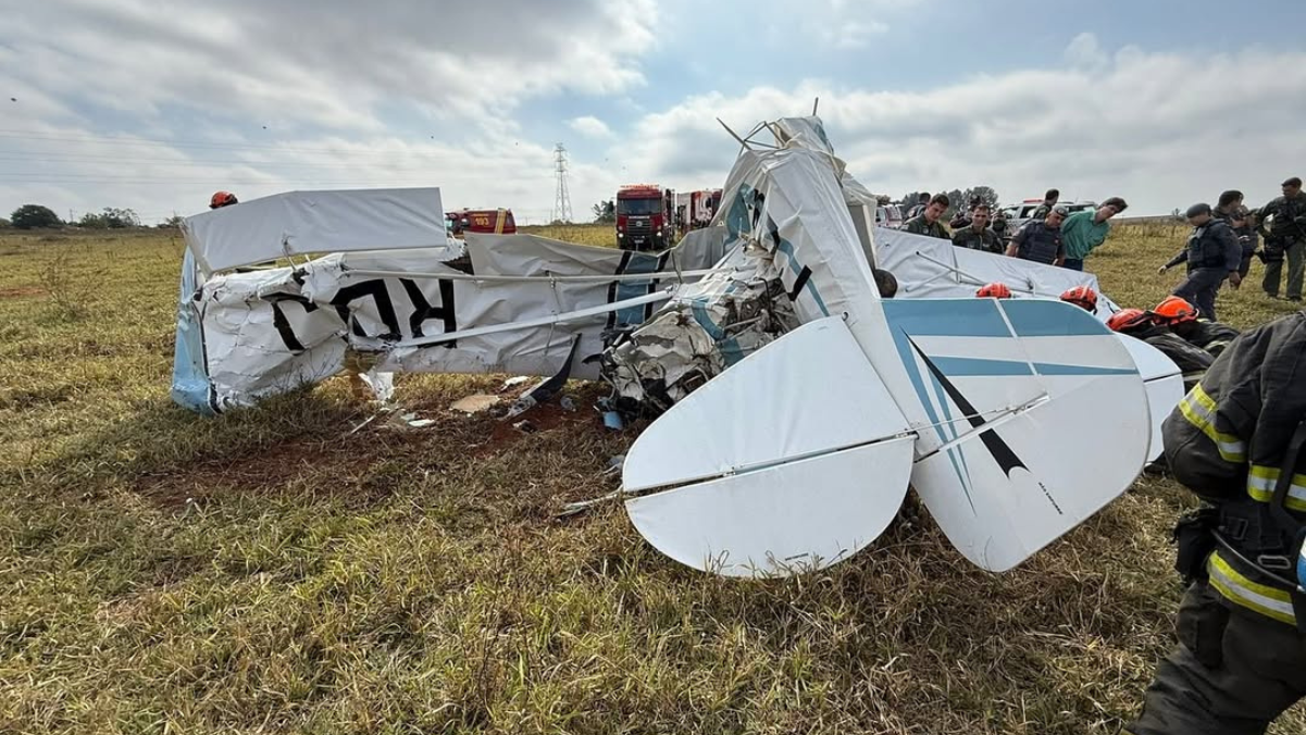 Avião cai em São José do Rio Preto: dois óbitos foram confirmados