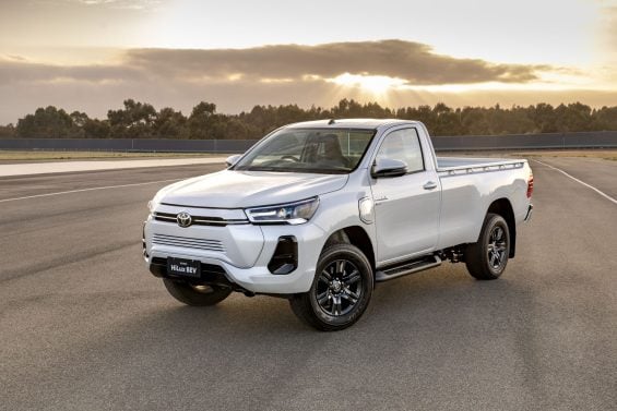 Protótipo da Toyota Hilux (atual) em versão 100% elétrica FOTO Divulgação