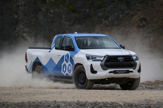 Protótipo da Toyota Hilux (atual) movida a hidrogênio FOTO Divulgação
