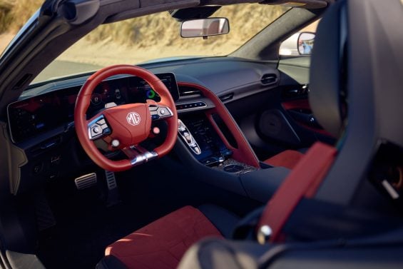 mg cyberster gt interior painel